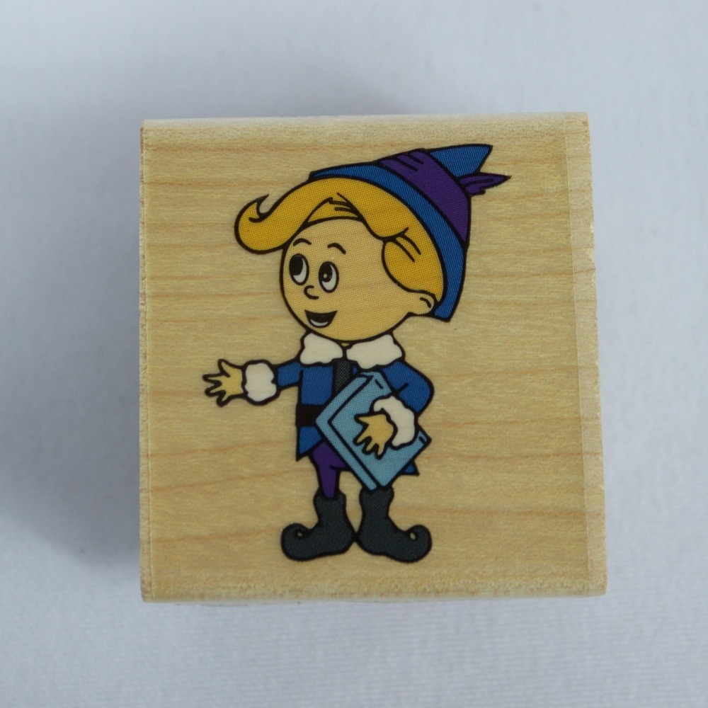 Stampabilities Hermey Elf Rudolph Reindeer Rubber Stamp Misfit Cartoon Craft
